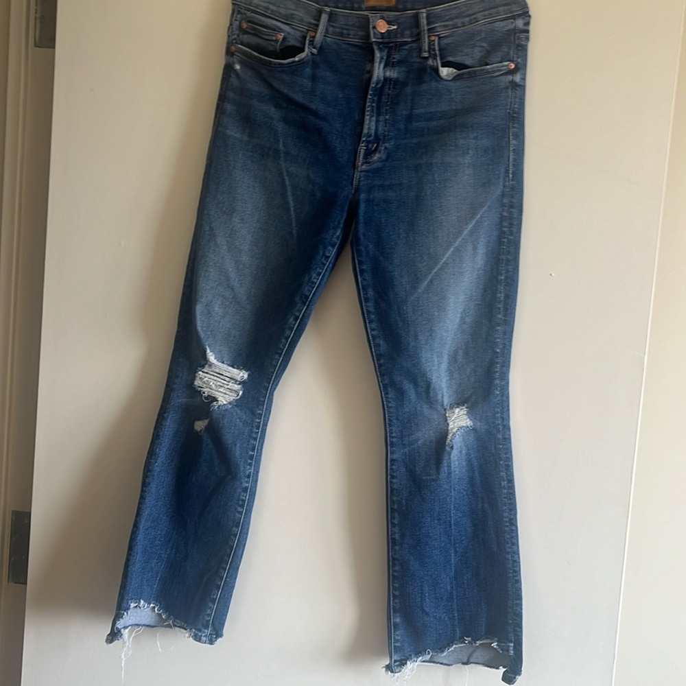 Mother distressed jeans